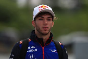 World © Octane Photographic Ltd. Formula 1 – Canadian GP - Paddock. Scuderia Toro Rosso STR13 – Pierre Gasly. Circuit Gilles Villeneuve, Montreal, Canada. Thursday 7th June 2018.