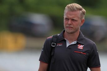 World © Octane Photographic Ltd. Formula 1 – Canadian GP - Paddock. Haas F1 Team VF-18 – Kevin Magnussen. Circuit Gilles Villeneuve, Montreal, Canada. Thursday 7th June 2018.