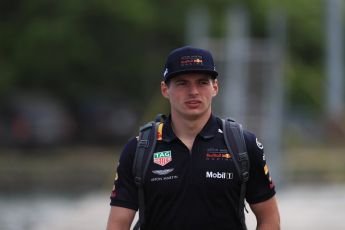 World © Octane Photographic Ltd. Formula 1 – Canadian GP - Paddock. Aston Martin Red Bull Racing TAG Heuer RB14 – Max Verstappen. Circuit Gilles Villeneuve, Montreal, Canada. Thursday 7th June 2018.