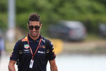 World © Octane Photographic Ltd. Formula 1 – Canadian GP - Paddock. Aston Martin Red Bull Racing TAG Heuer RB14 – Daniel Ricciardo. Circuit Gilles Villeneuve, Montreal, Canada. Thursday 7th June 2018.