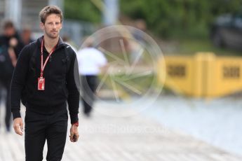 World © Octane Photographic Ltd. Formula 1 – Canadian GP - Paddock. Haas F1 Team VF-18 – Romain Grosjean. Circuit Gilles Villeneuve, Montreal, Canada. Thursday 7th June 2018.