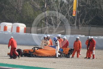 World © Octane Photographic Ltd. Formula 1 – Winter Test 1. McLaren MCL33 – Fernando Alonso. Circuit de Barcelona-Catalunya, Spain. Monday 26th February 2018.