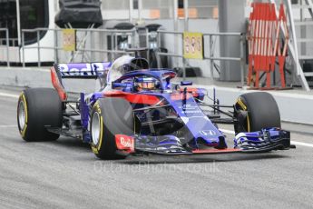 World © Octane Photographic Ltd. Formula 1 – Winter Test 1. Scuderia Toro Rosso STR13 – Brendon Hartley. Circuit de Barcelona-Catalunya, Spain. Monday 26th February 2018.