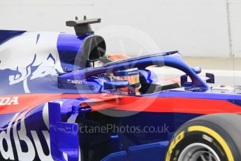 World © Octane Photographic Ltd. Formula 1 – Winter Test 1. Scuderia Toro Rosso STR13 – Brendon Hartley. Circuit de Barcelona-Catalunya, Spain. Monday 26th February 2018.