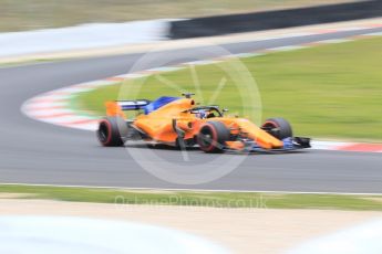 World © Octane Photographic Ltd. Formula 1 – Winter Test 1. McLaren MCL33 – Fernando Alonso. Circuit de Barcelona-Catalunya, Spain. Monday 26th February 2018.