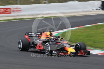 World © Octane Photographic Ltd. Formula 1 – Winter Test 1. Aston Martin Red Bull Racing TAG Heuer RB14 – Daniel Ricciardo. Circuit de Barcelona-Catalunya, Spain. Monday 26th February 2018.