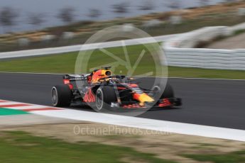 World © Octane Photographic Ltd. Formula 1 – Winter Test 1. Aston Martin Red Bull Racing TAG Heuer RB14 – Daniel Ricciardo. Circuit de Barcelona-Catalunya, Spain. Monday 26th February 2018.