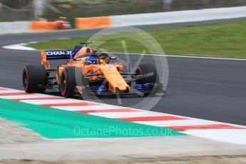 World © Octane Photographic Ltd. Formula 1 – Winter Test 1. McLaren MCL33 – Fernando Alonso. Circuit de Barcelona-Catalunya, Spain. Monday 26th February 2018.