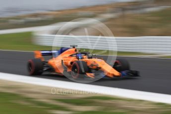 World © Octane Photographic Ltd. Formula 1 – Winter Test 1. McLaren MCL33 – Fernando Alonso. Circuit de Barcelona-Catalunya, Spain. Monday 26th February 2018.