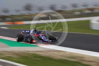 World © Octane Photographic Ltd. Formula 1 – Winter Test 1. Scuderia Toro Rosso STR13 – Brendon Hartley. Circuit de Barcelona-Catalunya, Spain. Monday 26th February 2018.