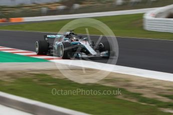 World © Octane Photographic Ltd. Formula 1 – Winter Test 1. Mercedes AMG Petronas Motorsport AMG F1 W09 EQ Power+ - Lewis Hamilton. Circuit de Barcelona-Catalunya, Spain. Monday 26th February 2018.