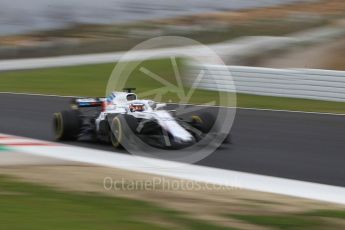 World © Octane Photographic Ltd. Formula 1 – Winter Test 1. Williams Martini Racing FW41 – Sergey Sirotkin. Circuit de Barcelona-Catalunya, Spain. Monday 26th February 2018.