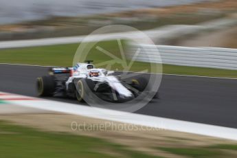World © Octane Photographic Ltd. Formula 1 – Winter Test 1. Williams Martini Racing FW41 – Sergey Sirotkin. Circuit de Barcelona-Catalunya, Spain. Monday 26th February 2018.