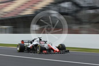 World © Octane Photographic Ltd. Formula 1 – Winter Test 1. Haas F1 Team VF-18 – Romain Grosjean. Circuit de Barcelona-Catalunya, Spain. Monday 26th February 2018.