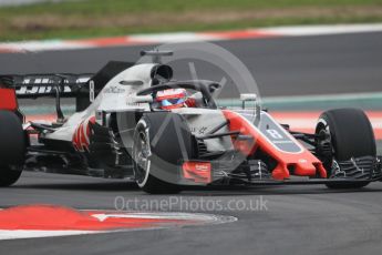 World © Octane Photographic Ltd. Formula 1 – Winter Test 1. Haas F1 Team VF-18 – Romain Grosjean. Circuit de Barcelona-Catalunya, Spain. Monday 26th February 2018.