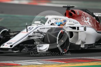 World © Octane Photographic Ltd. Formula 1 – Winter Test 1. Alfa Romeo Sauber F1 Team C37 – Marcus Ericsson. Circuit de Barcelona-Catalunya, Spain. Monday 26th February 2018.