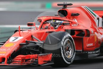 World © Octane Photographic Ltd. Formula 1 – Winter Test 1. Scuderia Ferrari SF71-H – Kimi Raikkonen, Circuit de Barcelona-Catalunya, Spain. Monday 26th February 2018.