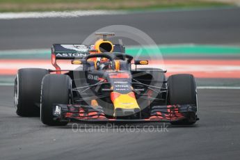 World © Octane Photographic Ltd. Formula 1 – Winter Test 1. Aston Martin Red Bull Racing TAG Heuer RB14 – Daniel Ricciardo. Circuit de Barcelona-Catalunya, Spain. Monday 26th February 2018.