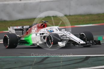 World © Octane Photographic Ltd. Formula 1 – Winter Test 1. Alfa Romeo Sauber F1 Team C37 – Marcus Ericsson. Circuit de Barcelona-Catalunya, Spain. Monday 26th February 2018.