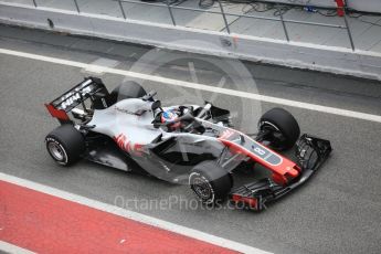 World © Octane Photographic Ltd. Formula 1 – Winter Test 1. Haas F1 Team VF-18 – Romain Grosjean. Circuit de Barcelona-Catalunya, Spain. Monday 26th February 2018.