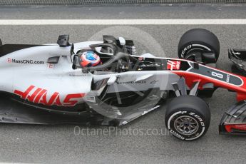 World © Octane Photographic Ltd. Formula 1 – Winter Test 1. Haas F1 Team VF-18 – Romain Grosjean. Circuit de Barcelona-Catalunya, Spain. Monday 26th February 2018.