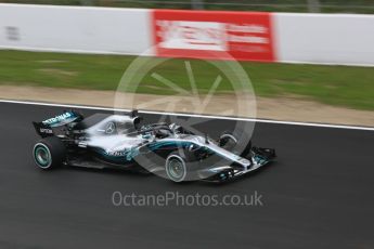 World © Octane Photographic Ltd. Formula 1 – Winter Test 1. Mercedes AMG Petronas Motorsport AMG F1 W09 EQ Power+ - Valtteri Bottas. Circuit de Barcelona-Catalunya, Spain. Monday 26th February 2018.