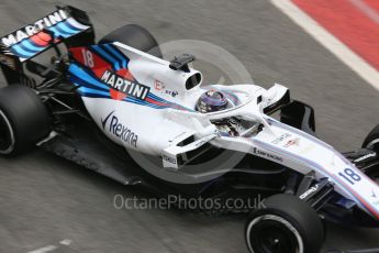 World © Octane Photographic Ltd. Formula 1 – Winter Test 1. Williams Martini Racing FW41 – Lance Stroll. Circuit de Barcelona-Catalunya, Spain. Monday 26th February 2018.