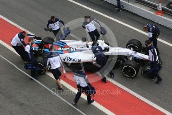 World © Octane Photographic Ltd. Formula 1 – Winter Test 1. Williams Martini Racing FW41 – Lance Stroll. Circuit de Barcelona-Catalunya, Spain. Monday 26th February 2018.