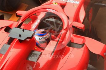 World © Octane Photographic Ltd. Formula 1 – Winter Test 1. Scuderia Ferrari SF71-H – Kimi Raikkonen, Circuit de Barcelona-Catalunya, Spain. Monday 26th February 2018.