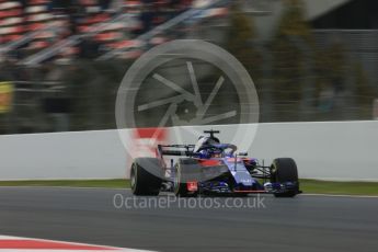 World © Octane Photographic Ltd. Formula 1 – Winter Test 1. Scuderia Toro Rosso STR13 – Brendon Hartley. Circuit de Barcelona-Catalunya, Spain. Monday 26th February 2018.