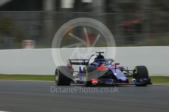 World © Octane Photographic Ltd. Formula 1 – Winter Test 1. Scuderia Toro Rosso STR13 – Brendon Hartley. Circuit de Barcelona-Catalunya, Spain. Monday 26th February 2018.