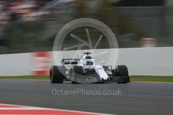 World © Octane Photographic Ltd. Formula 1 – Winter Test 1. Williams Martini Racing FW41 – Lance Stroll. Circuit de Barcelona-Catalunya, Spain. Monday 26th February 2018.