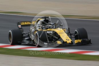 World © Octane Photographic Ltd. Formula 1 – Winter Test 1. Renault Sport F1 Team RS18 – Nico Hulkenberg. Circuit de Barcelona-Catalunya, Spain. Monday 26th February 2018.