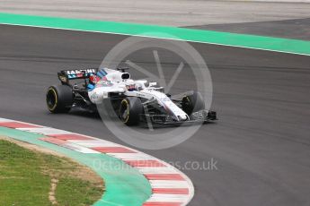 World © Octane Photographic Ltd. Formula 1 – Winter Test 1. Williams Martini Racing FW41 – Sergey Sirotkin. Circuit de Barcelona-Catalunya, Spain. Monday 26th February 2018.