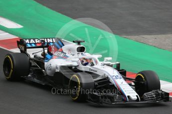 World © Octane Photographic Ltd. Formula 1 – Winter Test 1. Williams Martini Racing FW41 – Sergey Sirotkin. Circuit de Barcelona-Catalunya, Spain. Monday 26th February 2018.