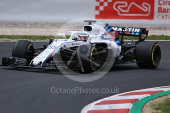 World © Octane Photographic Ltd. Formula 1 – Winter Test 1. Williams Martini Racing FW41 – Sergey Sirotkin. Circuit de Barcelona-Catalunya, Spain. Monday 26th February 2018.