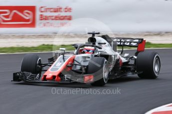 World © Octane Photographic Ltd. Formula 1 – Winter Test 1. Haas F1 Team VF-18 – Romain Grosjean. Circuit de Barcelona-Catalunya, Spain. Monday 26th February 2018.