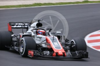 World © Octane Photographic Ltd. Formula 1 – Winter Test 1. Haas F1 Team VF-18 – Romain Grosjean. Circuit de Barcelona-Catalunya, Spain. Monday 26th February 2018.