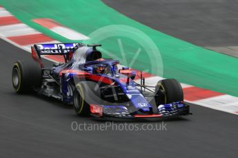 World © Octane Photographic Ltd. Formula 1 – Winter Test 1. Scuderia Toro Rosso STR13 – Brendon Hartley. Circuit de Barcelona-Catalunya, Spain. Monday 26th February 2018.