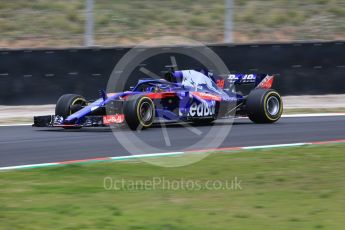 World © Octane Photographic Ltd. Formula 1 – Winter Test 1. Scuderia Toro Rosso STR13 – Brendon Hartley. Circuit de Barcelona-Catalunya, Spain. Monday 26th February 2018.