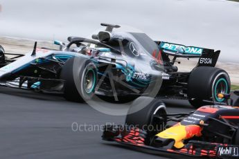 World © Octane Photographic Ltd. Formula 1 – Winter Test 1. Mercedes AMG Petronas Motorsport AMG F1 W09 EQ Power+ - Lewis Hamilton. Circuit de Barcelona-Catalunya, Spain. Monday 26th February 2018.