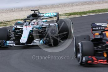 World © Octane Photographic Ltd. Formula 1 – Winter Test 1. Mercedes AMG Petronas Motorsport AMG F1 W09 EQ Power+ - Lewis Hamilton. Circuit de Barcelona-Catalunya, Spain. Monday 26th February 2018.