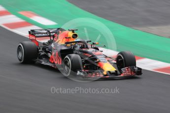 World © Octane Photographic Ltd. Formula 1 – Winter Test 1. Aston Martin Red Bull Racing TAG Heuer RB14 – Daniel Ricciardo. Circuit de Barcelona-Catalunya, Spain. Monday 26th February 2018.