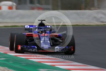 World © Octane Photographic Ltd. Formula 1 – Winter Test 1. Scuderia Toro Rosso STR13 – Brendon Hartley. Circuit de Barcelona-Catalunya, Spain. Monday 26th February 2018.