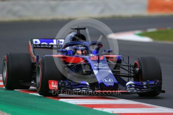 World © Octane Photographic Ltd. Formula 1 – Winter Test 1. Scuderia Toro Rosso STR13 – Brendon Hartley. Circuit de Barcelona-Catalunya, Spain. Monday 26th February 2018.