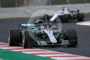 World © Octane Photographic Ltd. Formula 1 – Winter Test 1. Mercedes AMG Petronas Motorsport AMG F1 W09 EQ Power+ - Lewis Hamilton. Circuit de Barcelona-Catalunya, Spain. Monday 26th February 2018.