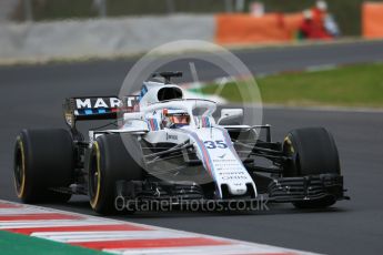 World © Octane Photographic Ltd. Formula 1 – Winter Test 1. Williams Martini Racing FW41 – Sergey Sirotkin. Circuit de Barcelona-Catalunya, Spain. Monday 26th February 2018.