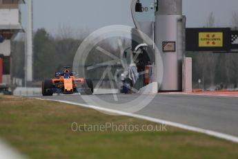 World © Octane Photographic Ltd. Formula 1 – Winter Test 1. McLaren MCL33 – Fernando Alonso. Circuit de Barcelona-Catalunya, Spain. Monday 26th February 2018.