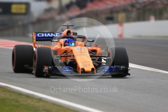 World © Octane Photographic Ltd. Formula 1 – Winter Test 1. McLaren MCL33 – Fernando Alonso. Circuit de Barcelona-Catalunya, Spain. Monday 26th February 2018.