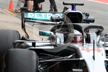 World © Octane Photographic Ltd. Formula 1 – Winter Test 1. Mercedes AMG Petronas Motorsport AMG F1 W09 EQ Power+ - Lewis Hamilton. Circuit de Barcelona-Catalunya, Spain. Monday 26th February 2018.